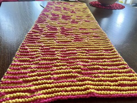 *my own contrast* - Strickanleitung für Detox-Schal/Loop in Schattentechnik