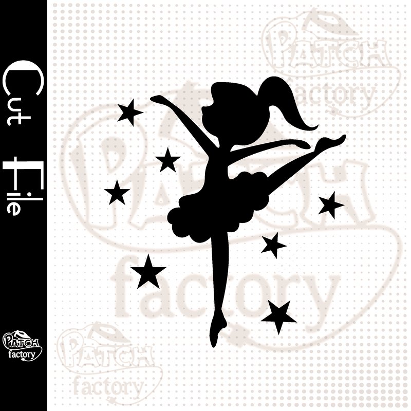 Plotterdatei, Schnittvorlage Ballerina, Balletttänzerin