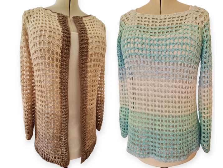 Häkelanleitung "Amazing" 3in1 Jacke // Pullover // Shirt // RVO