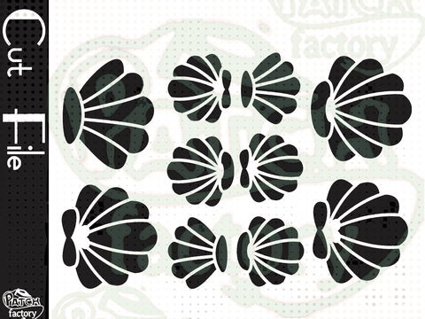 Plotterdatei, Schnittvorlage Muscheln