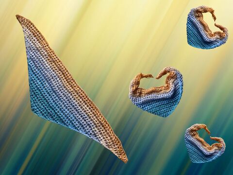 Häkelanleitung Tuch "SONNENWELLE"