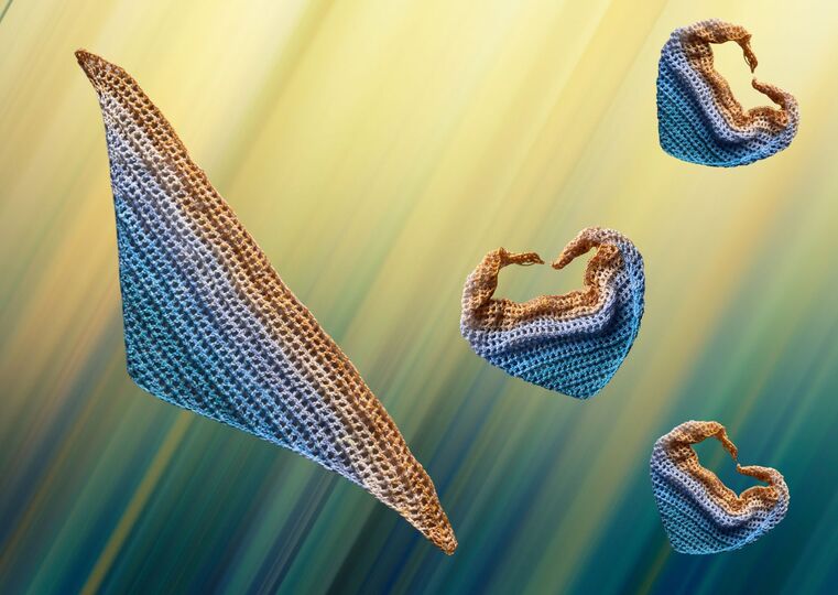 Häkelanleitung Tuch "SONNENWELLE"