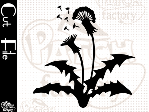 Plotterdatei, Schnittvorlage Löwenzahn