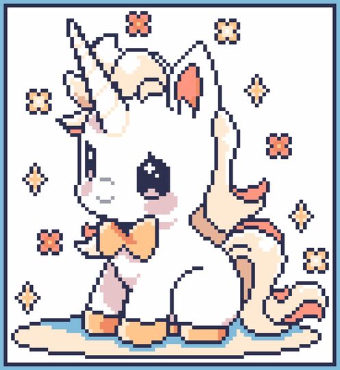 LITTLE UNICORN - pattern for c2c crochet blanket