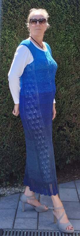 RVO-Ajour-Sommershirt "Blumengarten" von Größe S bis 5XL und größer