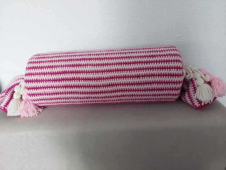 Häkelanleitung Nackenrolle/Nackenkissen Pink Love!