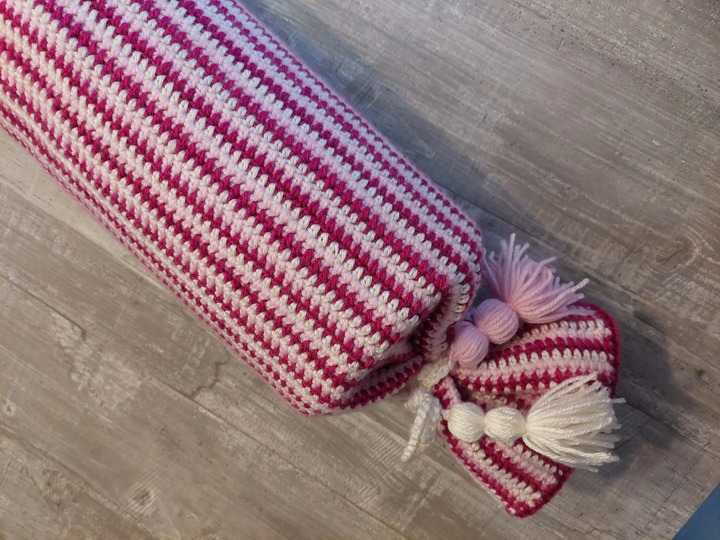 Häkelanleitung Nackenrolle/Nackenkissen Pink Love!