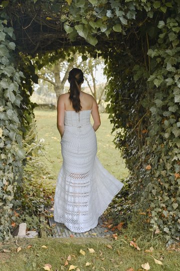 Gehäkeltes Hochzeitskleid  "Evie"