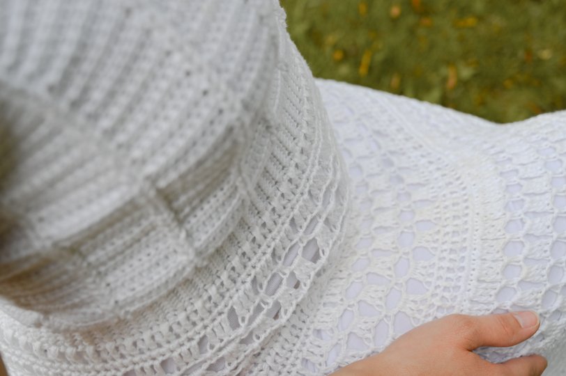 Gehäkeltes Hochzeitskleid  "Evie"