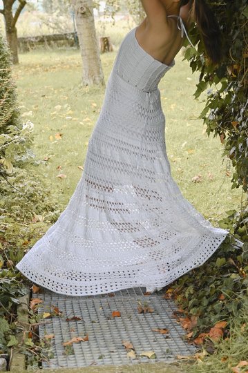 Gehäkeltes Hochzeitskleid  "Evie"