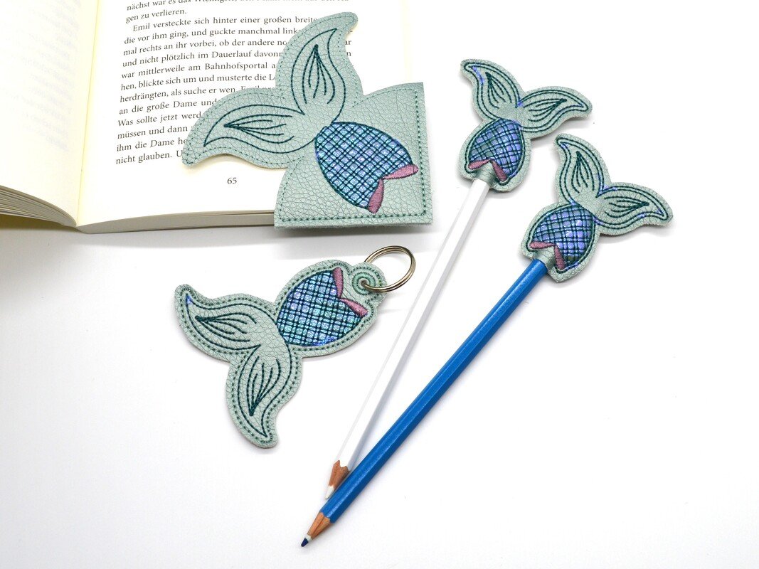 Stickdatei ITH Meerjungfrauflosse SET
