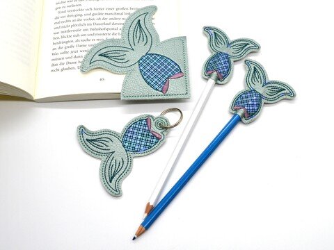 Stickdatei ITH Meerjungfrauflosse SET