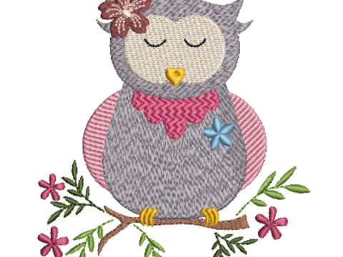 Stickdatei Eule Vollstickdatei