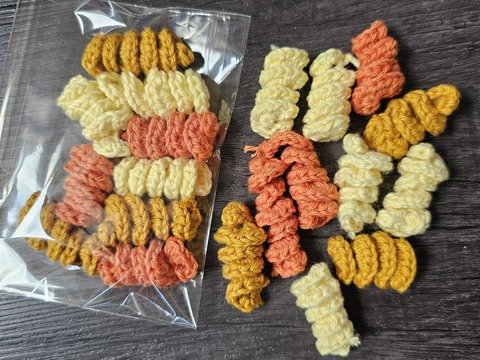 Häkelanleitung Spiralnudeln Spieleküche