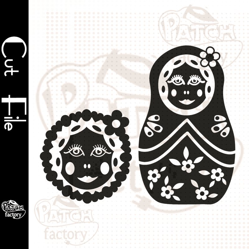 Plotterdatei, Schnittvorlage Matroschka