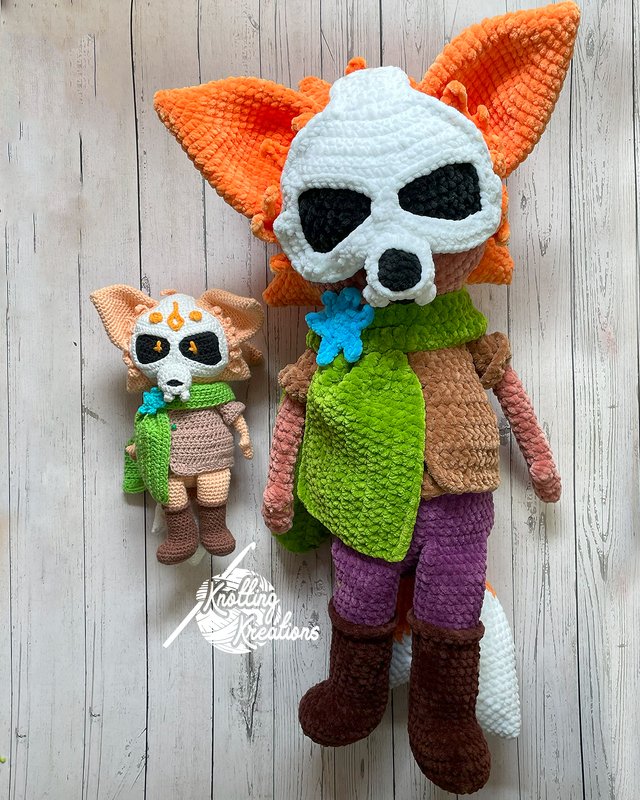 Vince the Fox - Skull mask - Amigurumi crochet pattern - Image 3