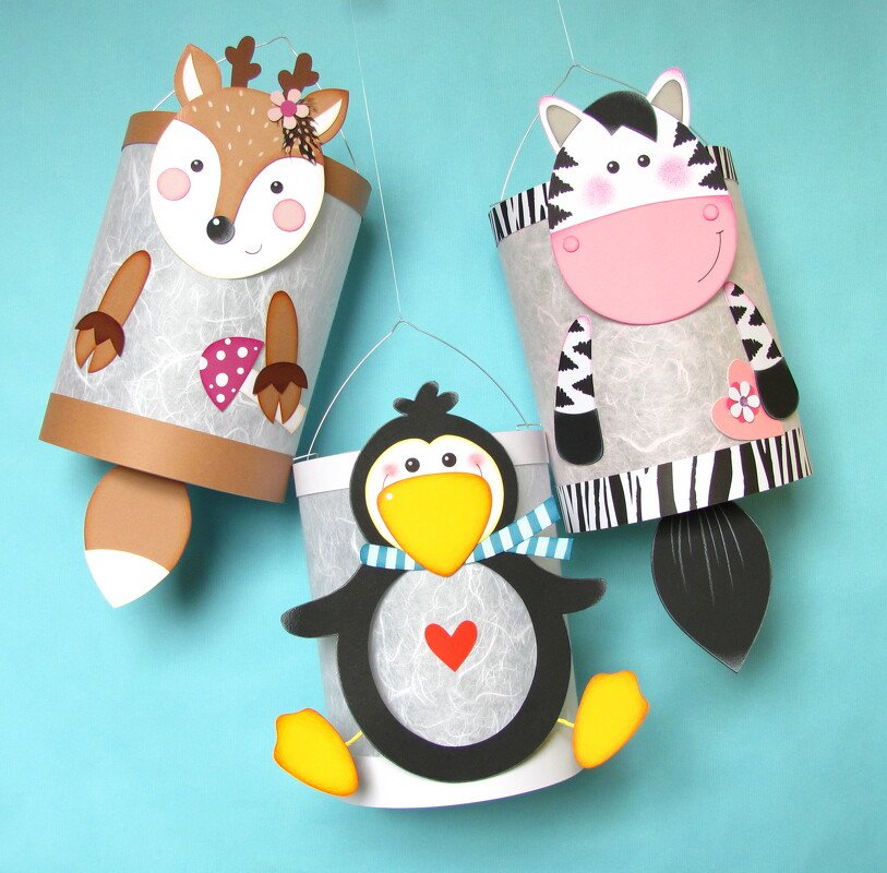 DIY Martinslaterne Zebra mit Anleitung und Vorlage - Bild 4