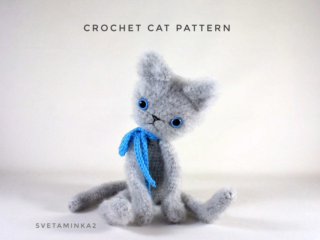 Crochet Cat Pattern Cute Amigurumi Fluffy Kitten