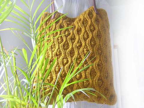 Tasche häkeln, "La Dune Bag", Designertasche, Wollstrick, modisch im Trend