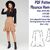 PDF Skirts Sewing Patterns Flounce Hem Skirt Pattern Mini Skirt Pattern