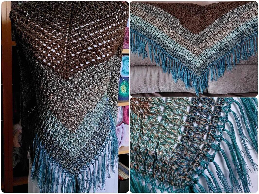 Häkelanleitung - Tuch "Windlichter"