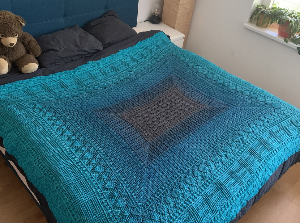 Häkelanleitung Decke "Selene"