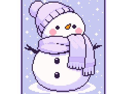 Häkelmuster * SCHNEEMANN * Grafik für Fm Decke