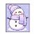 SNOWMAN - pattern for sc crochet blanket