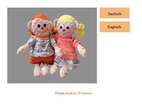 Kuschelpuppen Mio und Mia