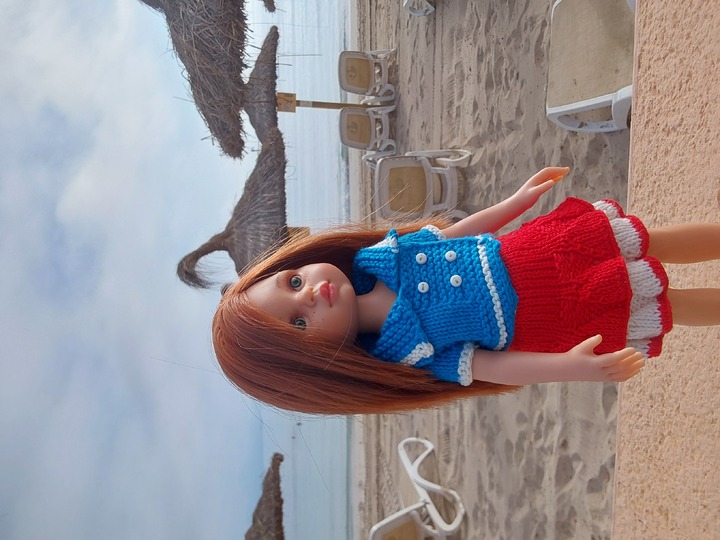 12-inch Dolls Shirt and Skirt Knitting Pattern