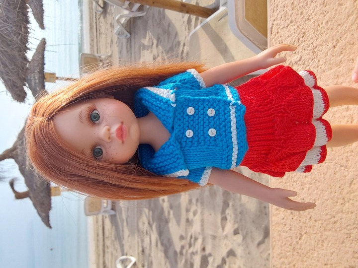 12-inch Dolls Shirt and Skirt Knitting Pattern