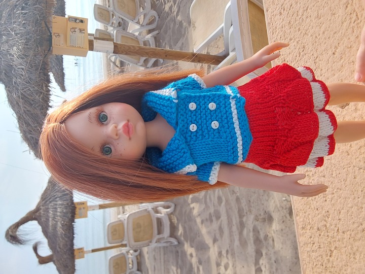 12-inch Dolls Shirt and Skirt Knitting Pattern
