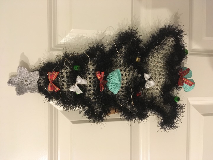 Granny Square Christmas Tree Decoration (UK & US terminology)