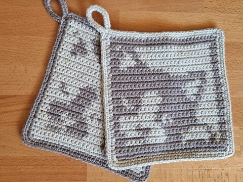 Häkelanleitung Topflappen Katze