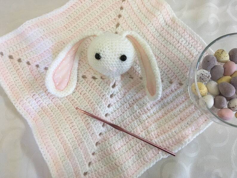 Bunny Comforter Blanket Written Pattern (UK and US Instructions) - Image 4
