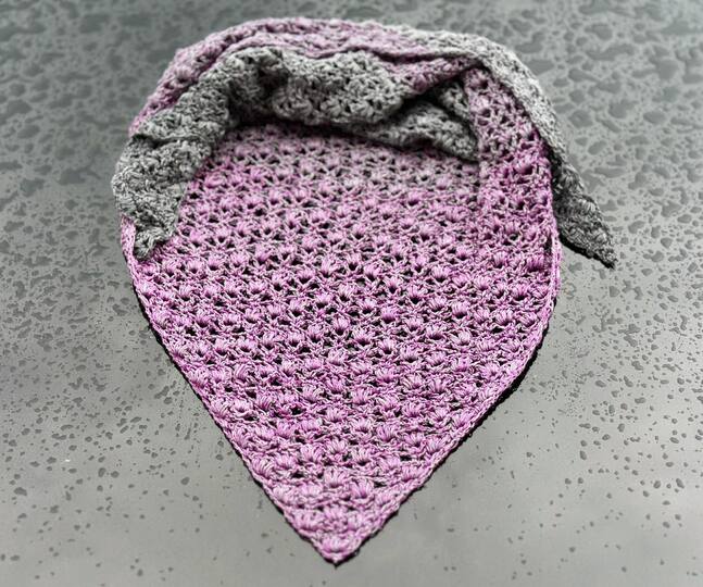 Häkelanleitung Dreieckstuch "Schwertlilie"