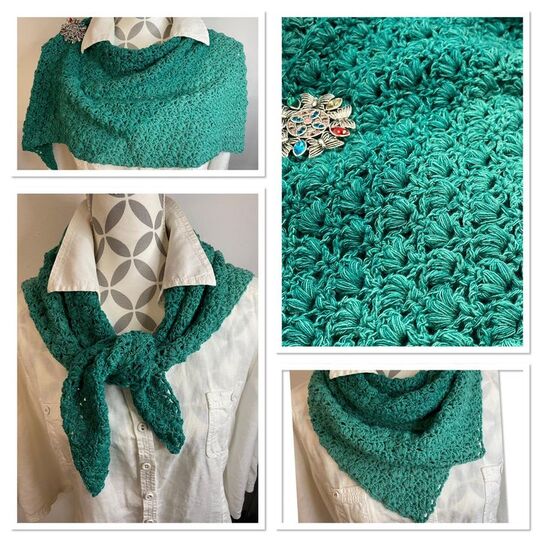 Häkelanleitung Dreieckstuch "Schwertlilie"