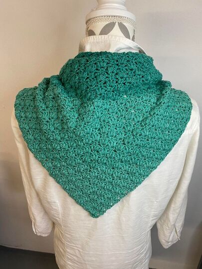 Häkelanleitung Dreieckstuch "Schwertlilie"