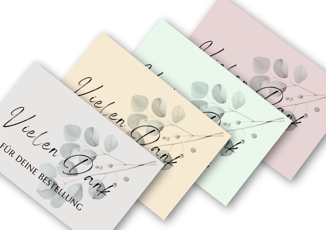 Dankeskarte für Bestellungen, digitaler Download, selbst ausdrucken - Bild 5