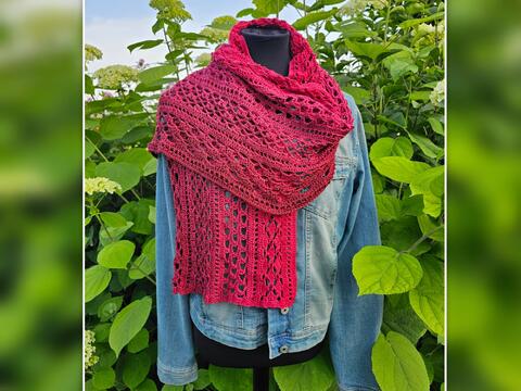 Häkelanleitung Schal / Stola / Loop Mika
