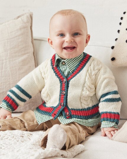 burda Strickanleitung Kinder und Babys Cardigan Gr. 56-116