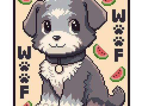 Häkelmuster * SCHNAUZER * Grafik für Fm Decke