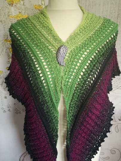 Häkelanleitung Dreieckstuch Walpurgisnacht