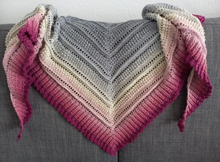 Häkelanleitung Dreieckstuch Walpurgisnacht