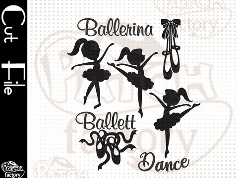 Plotterdatei, Schnittdatei Ballett, Balletttänzerin