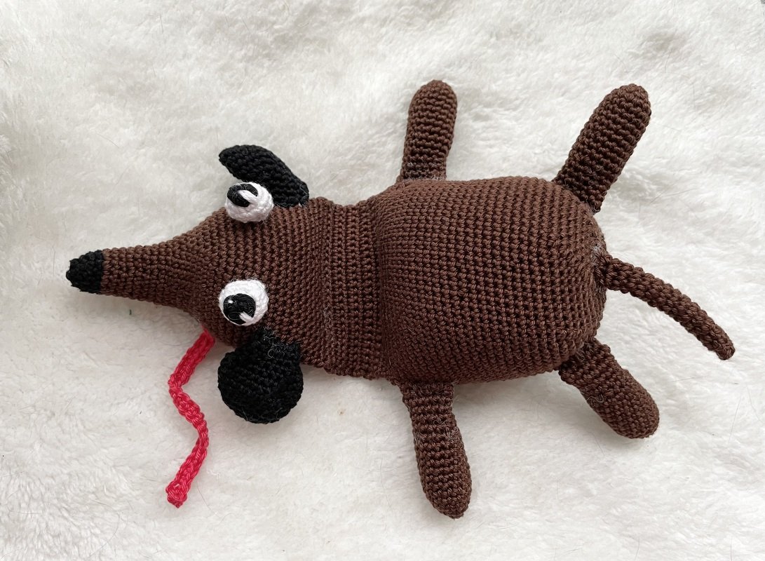 Häkelanleitung Dackel Türstopper - Bild 3