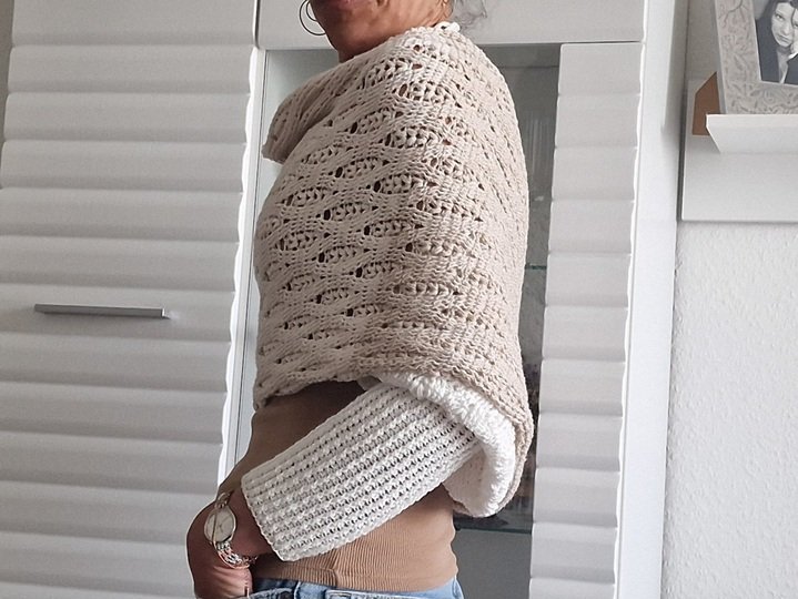 Häkelanleitung für den Ärmelschal "Wrap me"