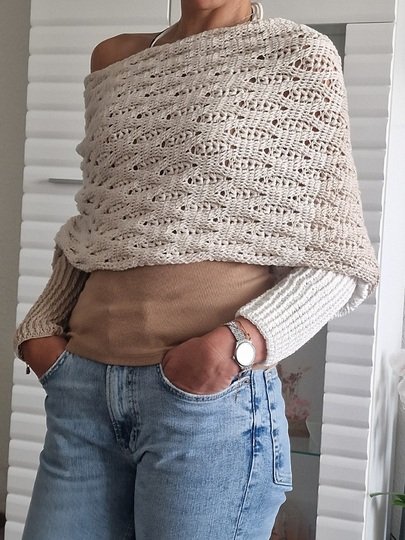 Häkelanleitung für den Ärmelschal "Wrap me"