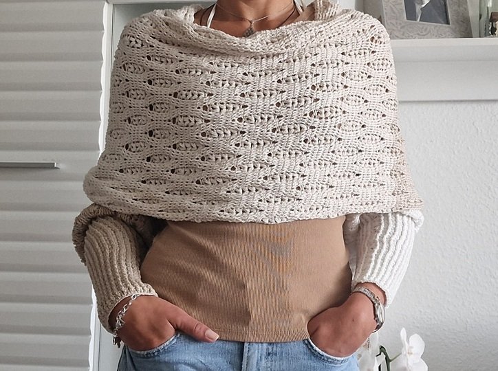 Häkelanleitung für den Ärmelschal "Wrap me"