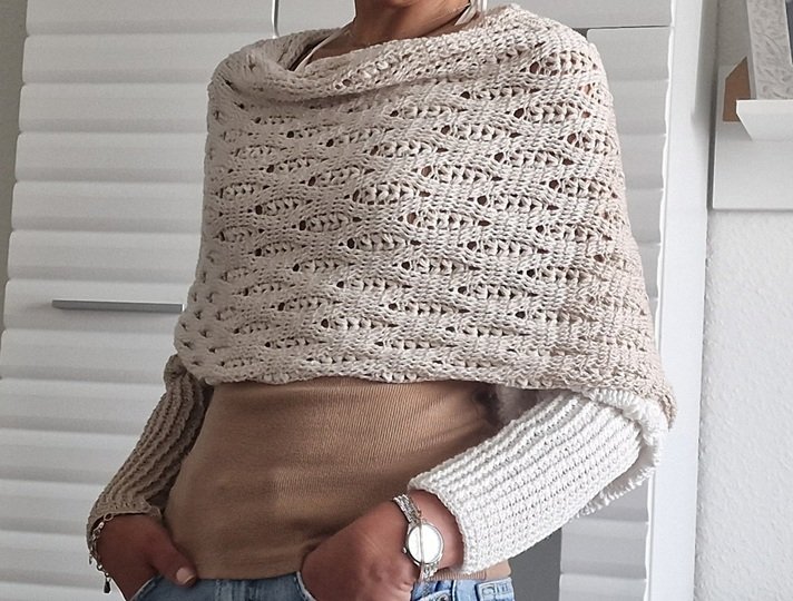 Häkelanleitung für den Ärmelschal "Wrap me"